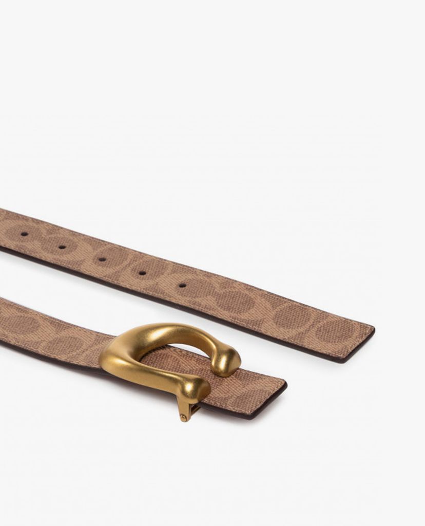COACH - Thắt lưng nữ bản vừa Signature Buckle
