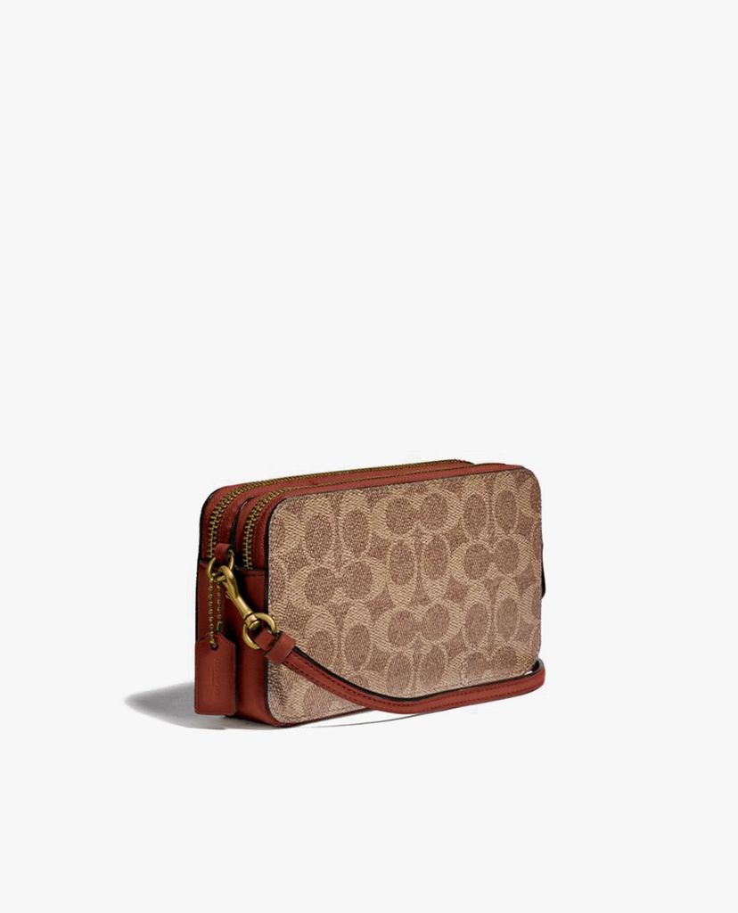 COACH - Ví cầm tay nữ Kira In Colorblock Signature Canvas