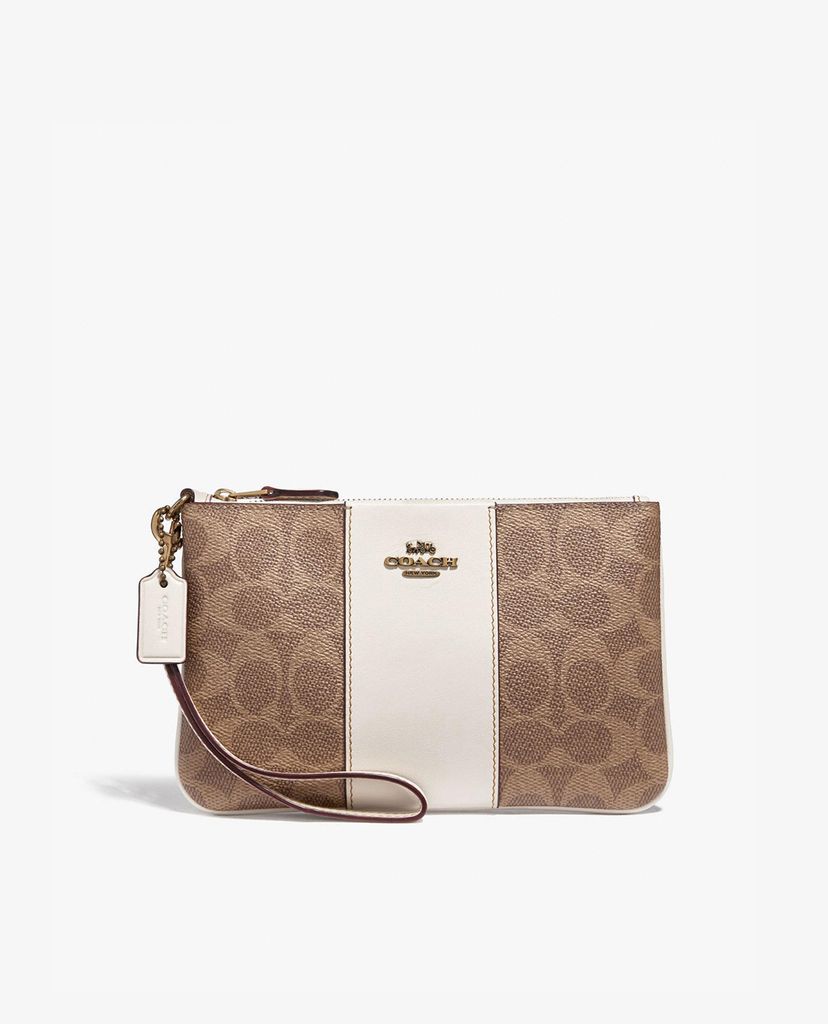 COACH - Ví cầm tay nữ Colorblock Signature Canvas