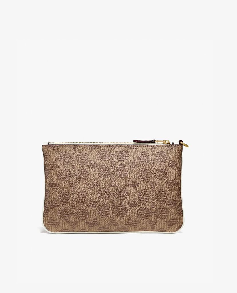 COACH - Ví cầm tay nữ Colorblock Signature Canvas