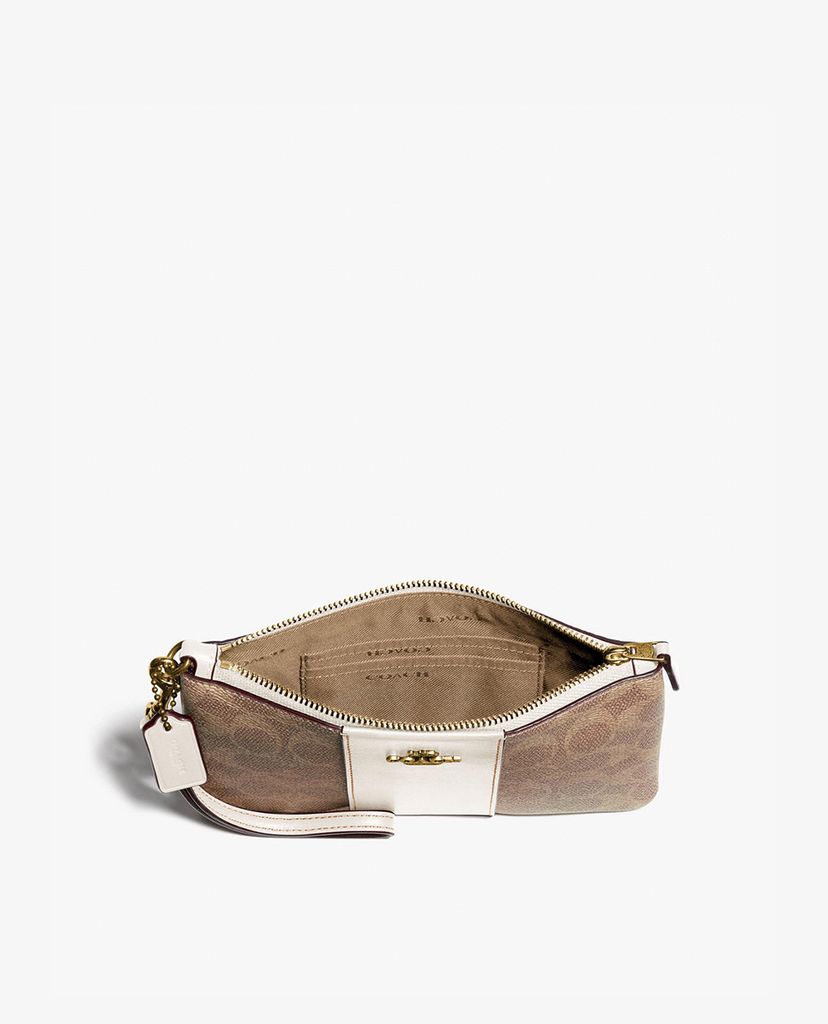 COACH - Ví cầm tay nữ Colorblock Signature Canvas