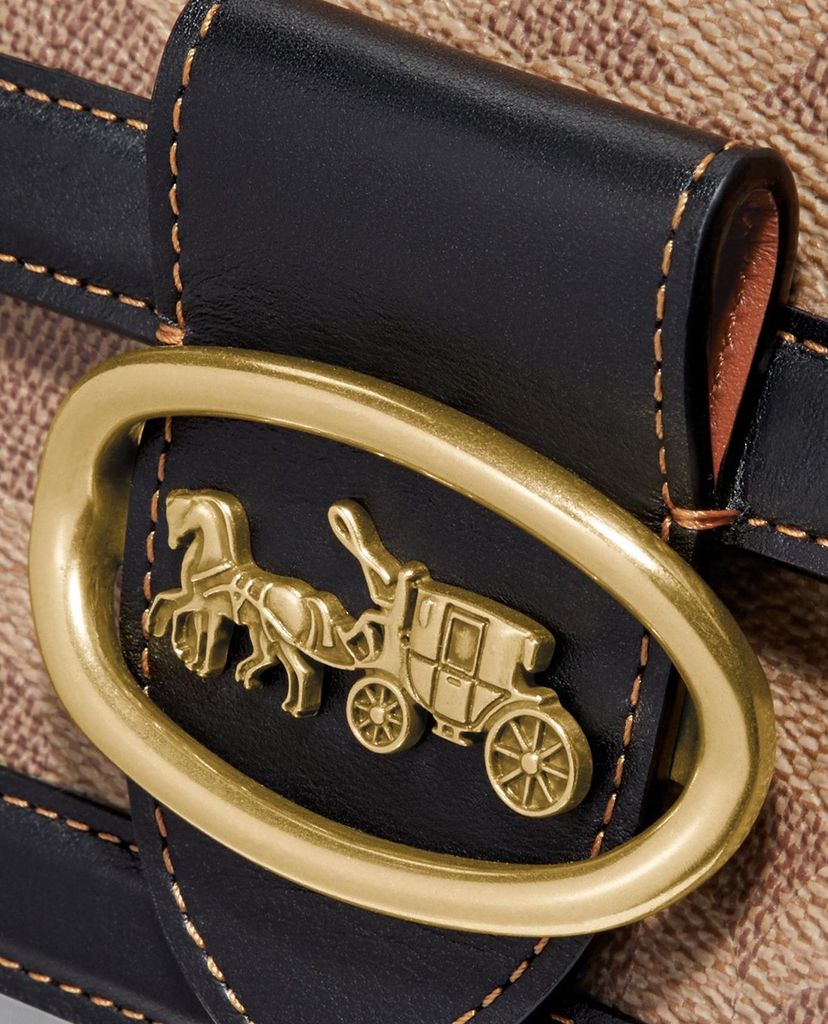 COACH - Túi xách tay nắp gập hình hộp chữ nhật Riley 22