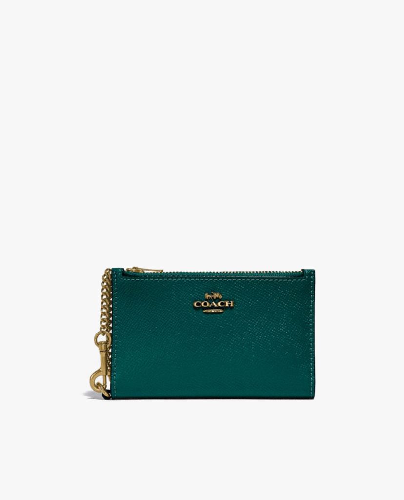 COACH - Ví đựng name card Zip Chain