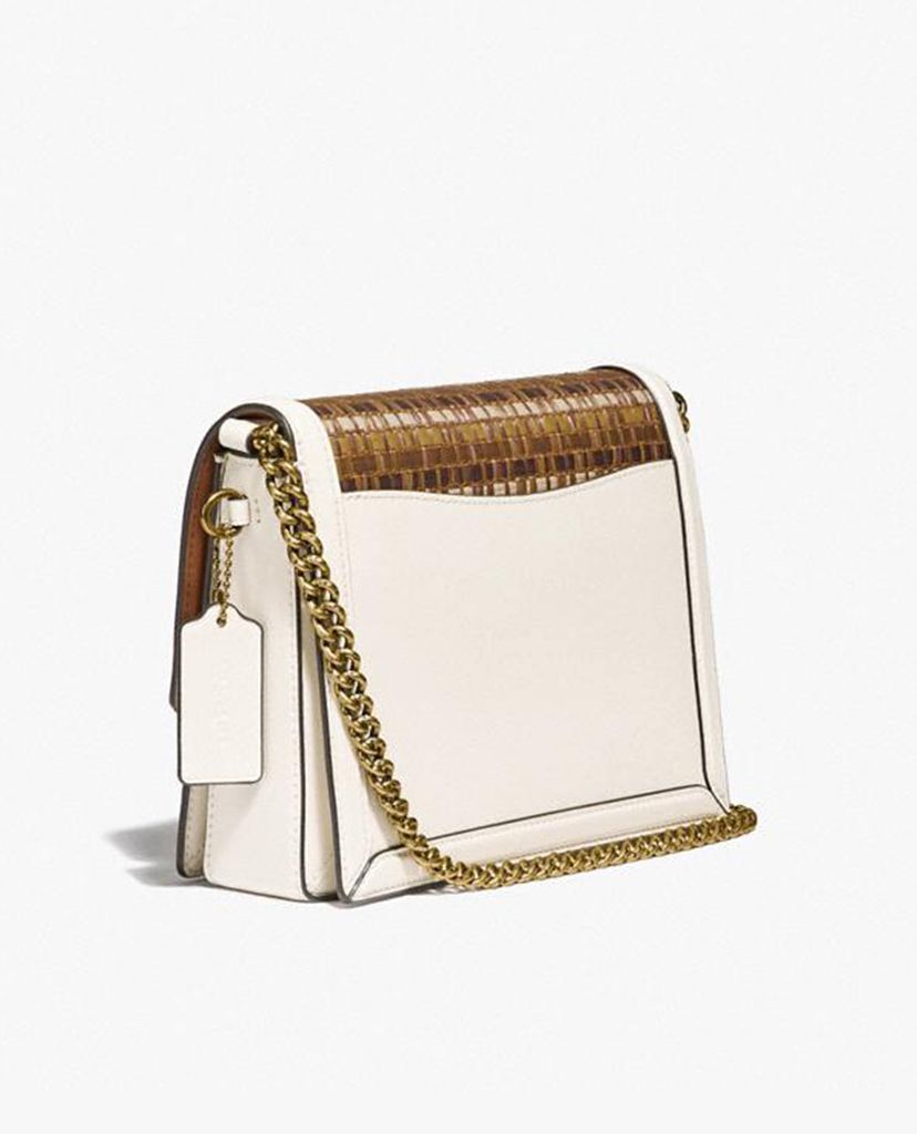 COACH - Túi đeo vai chữ nhật nắp gập Hutton
