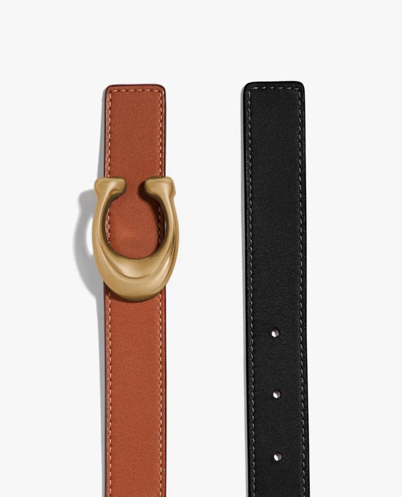 COACH - Thắt lưng nữ bản vừa Signature Buckle Reversible