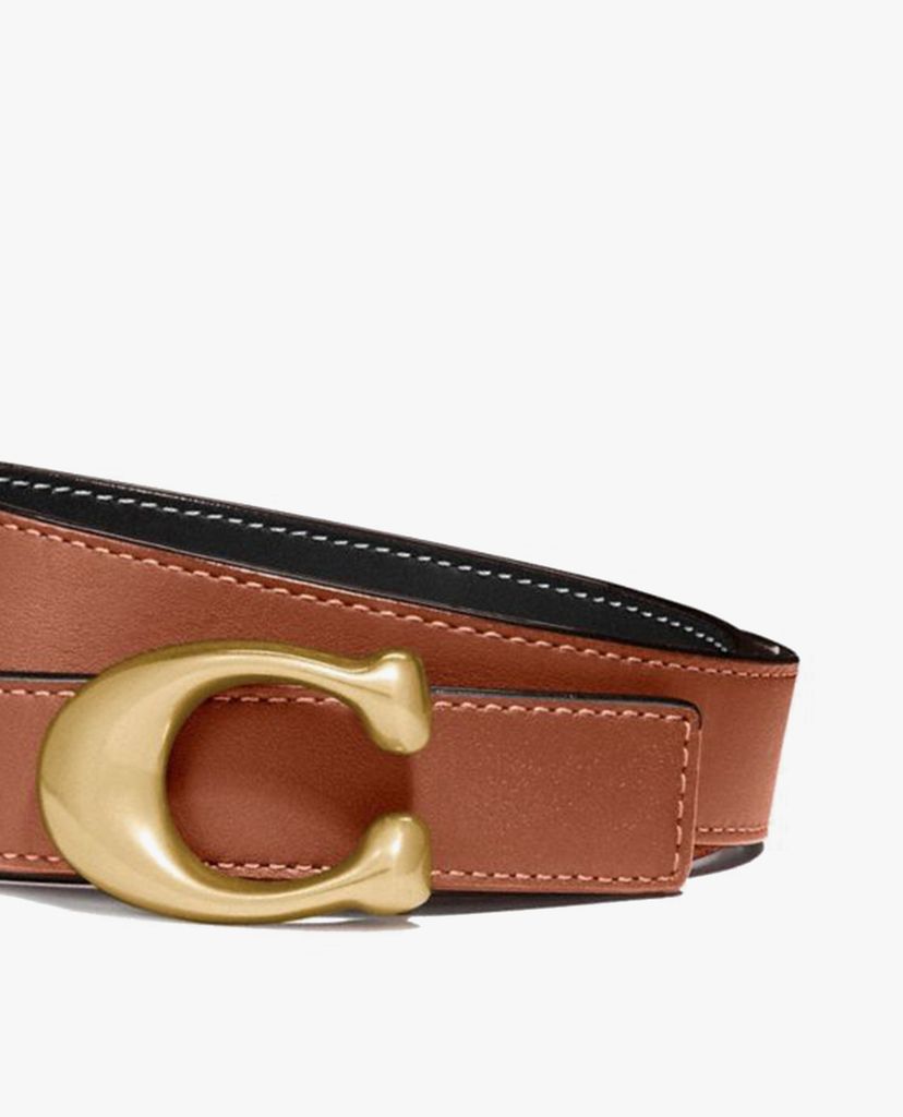 COACH - Thắt lưng nữ bản vừa Signature Buckle Reversible