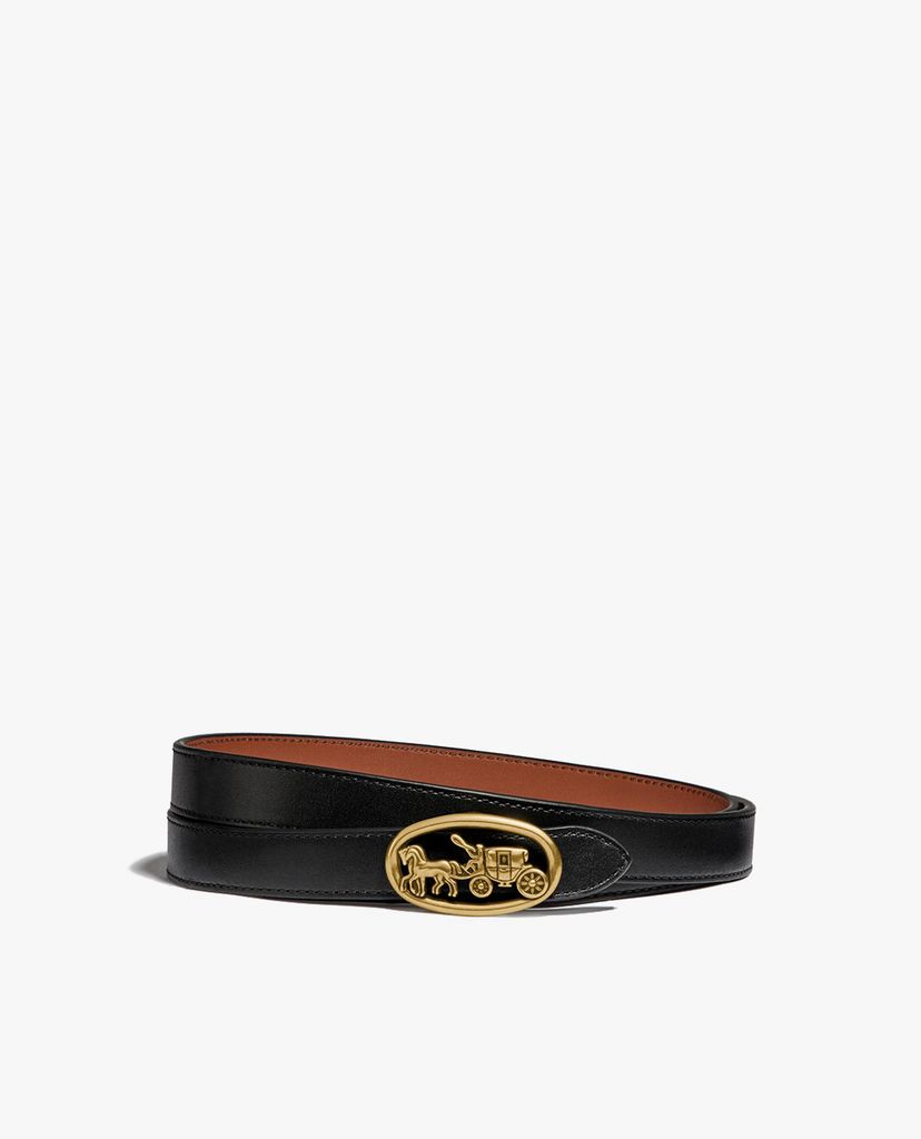 COACH - Thắt lưng nữ bản vừa Horse And Carriage Buckle