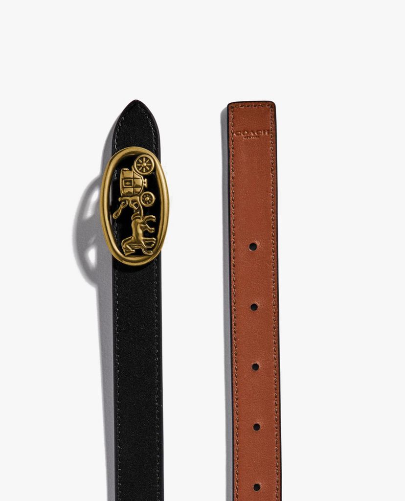 COACH - Thắt lưng nữ bản vừa Horse And Carriage Buckle