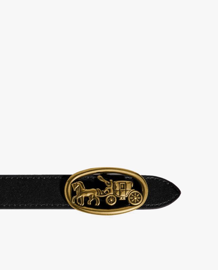 COACH - Thắt lưng nữ bản vừa Horse And Carriage Buckle