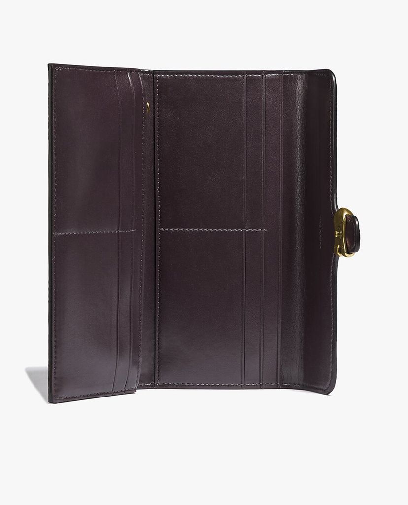 COACH - Ví nữ dáng dài dạng gập Tabb Colorblock Signature Canvas