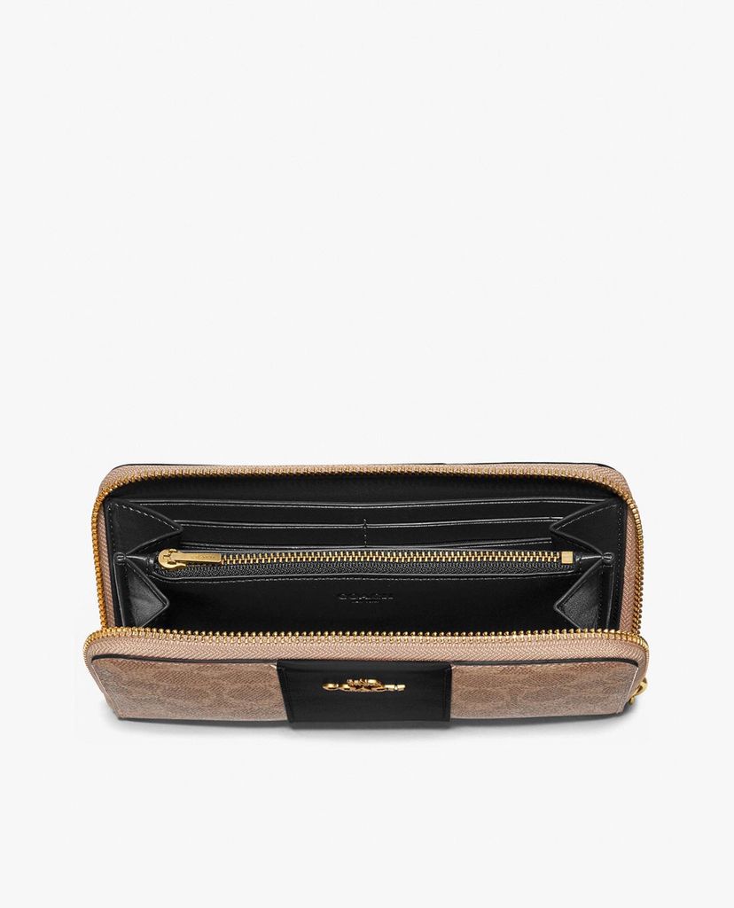 COACH - Ví nữ hình chữ nhật Colorblock Signature Canvas