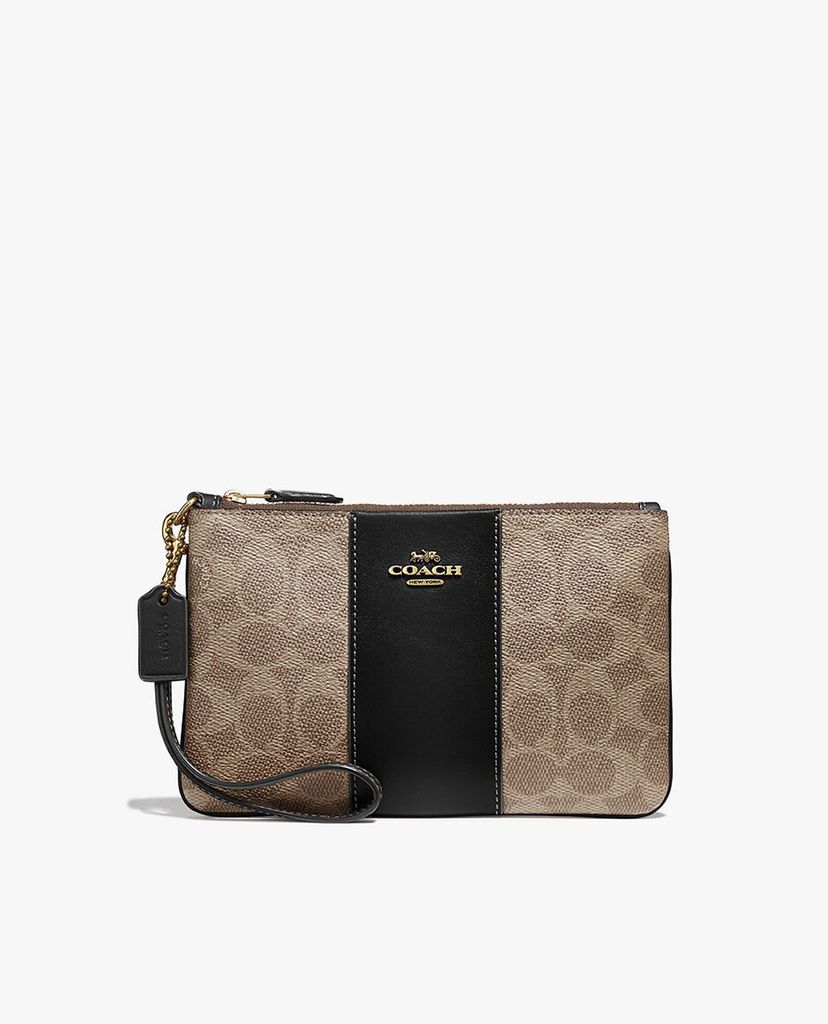 COACH - Ví cầm tay nữ Colorblock Signature Canvas