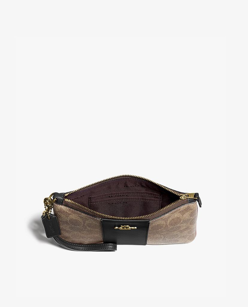 COACH - Ví cầm tay nữ Colorblock Signature Canvas