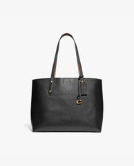 COACH - Túi đeo vai nữ chữ nhật Signature Canvas Blocking
