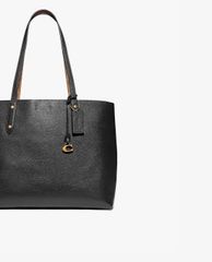 COACH - Túi đeo vai nữ chữ nhật Signature Canvas Blocking