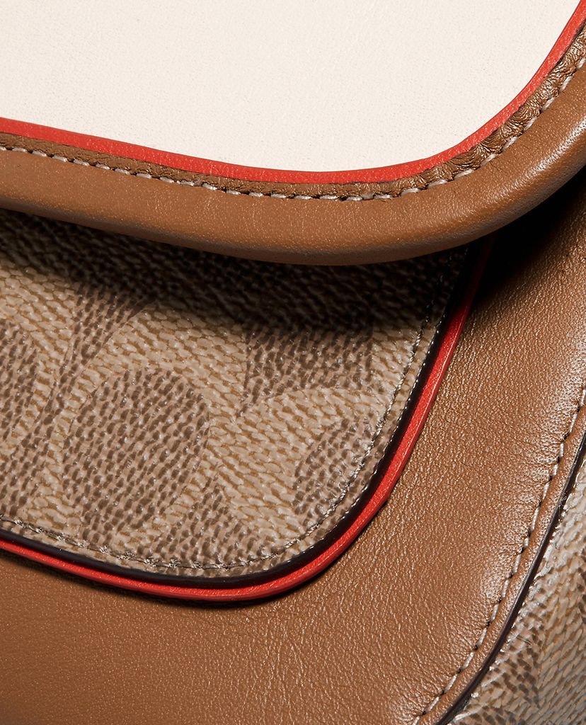 COACH - Túi đeo chéo nắp gập Rambler Crossbody In Signature Canvas
