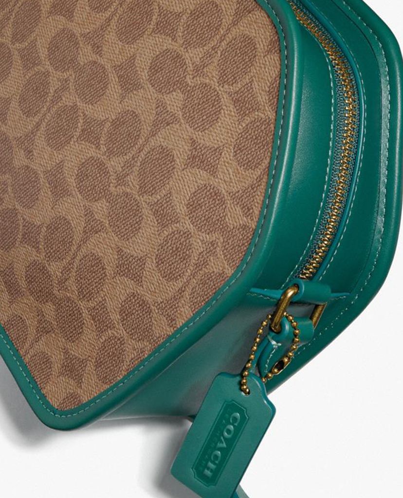 COACH - Túi đeo chéo nữ đa giác Zip Geometric Pouch