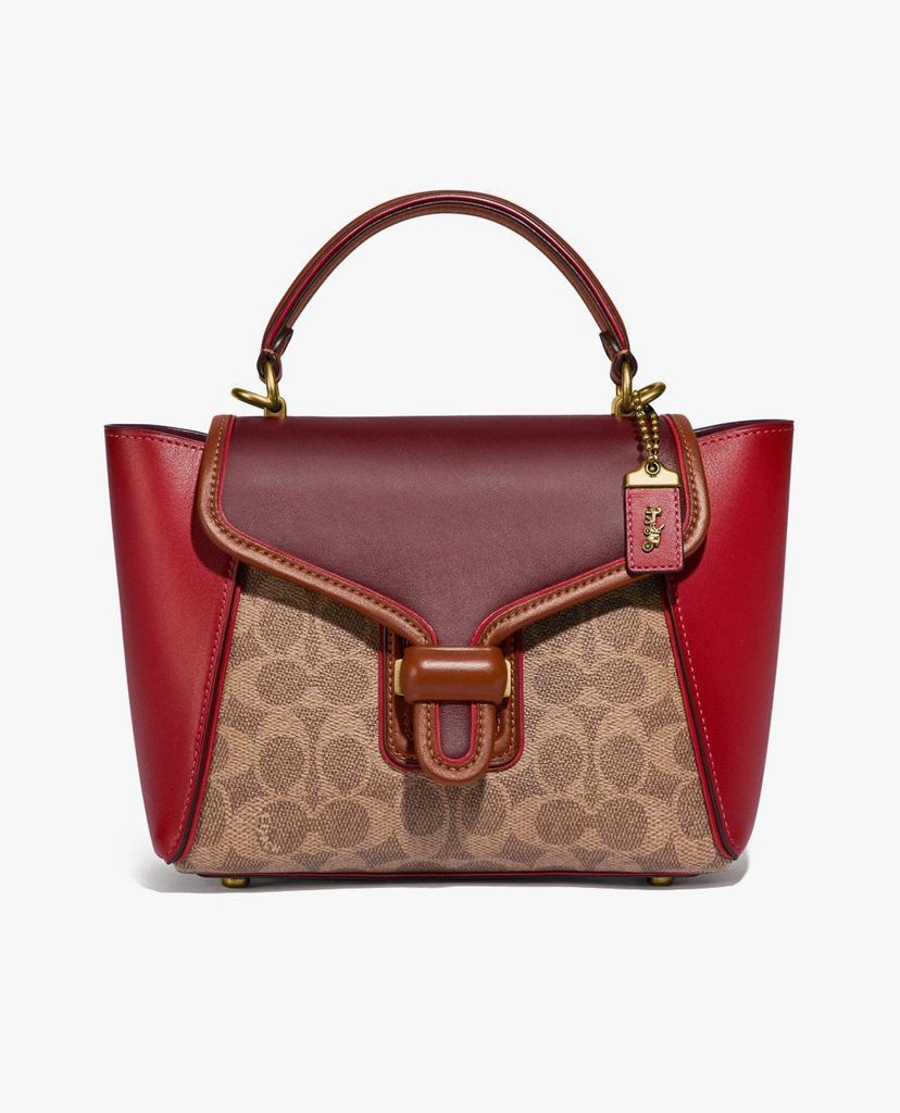 COACH - Túi xách tay nữ hình thang Courier Carryall In Colorblock