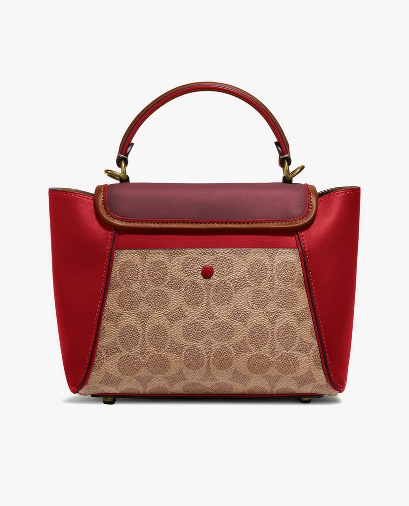 COACH - Túi xách tay nữ hình thang Courier Carryall In Colorblock