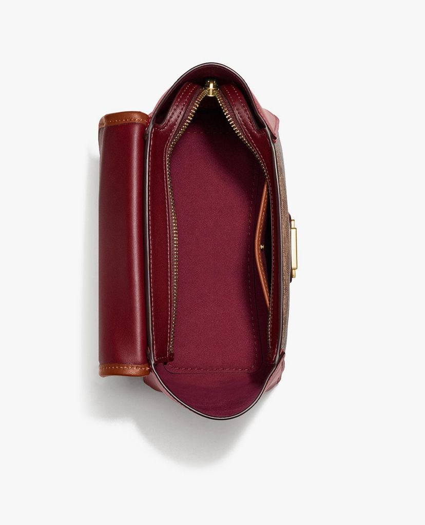 COACH - Túi xách tay nữ hình thang Courier Carryall In Colorblock