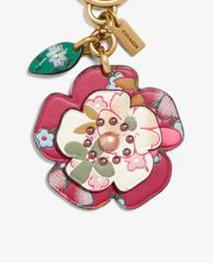 COACH - Thẻ treo hình bông hoa Tea Rose
