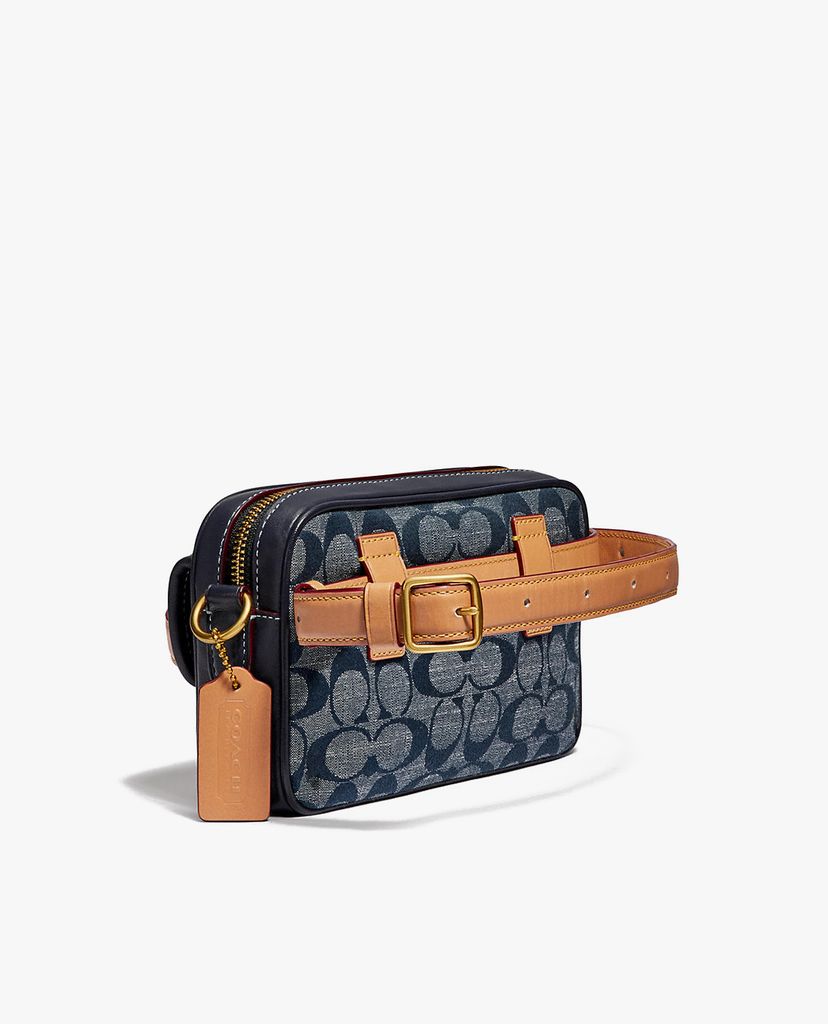 COACH - Túi đeo chéo nữ chữ nhật Chambray