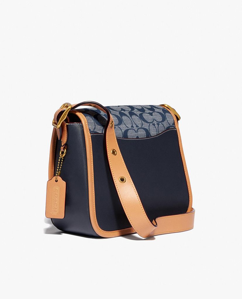 COACH - Túi đeo chéo nắp gập hình hộp vuông Rambler