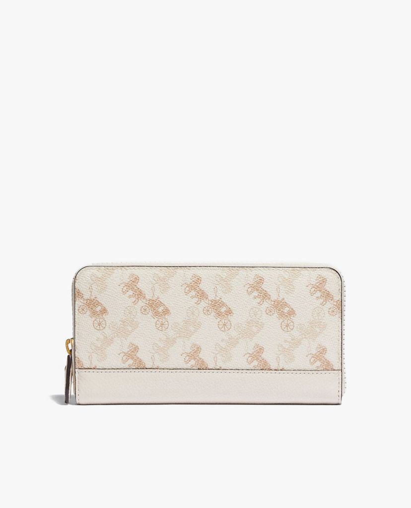 COACH - Ví cầm tay nữ chữ nhật Accordion Zip With Horse & Carriage