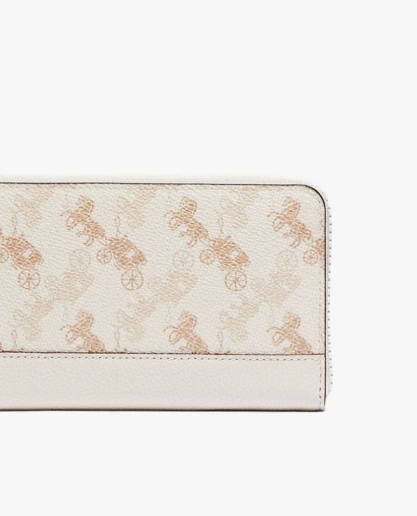 COACH - Ví cầm tay nữ chữ nhật Accordion Zip With Horse & Carriage