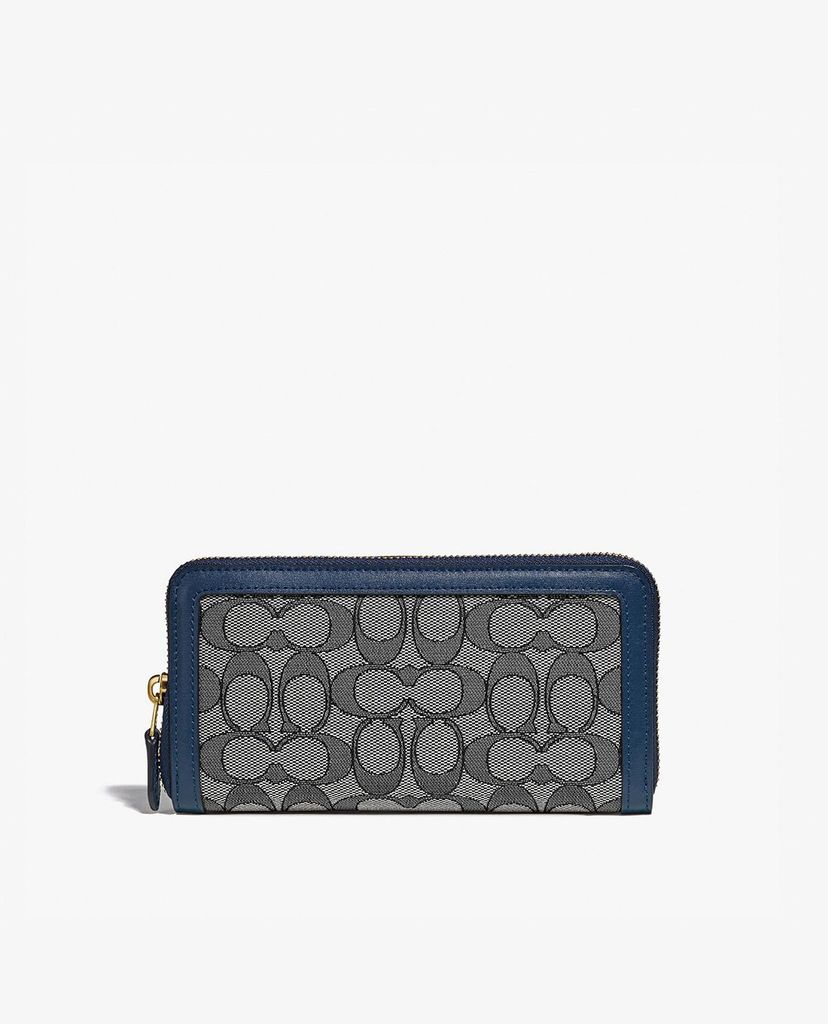 COACH - Ví nữ chữ nhật dáng dài Accordion In Signature Jacquard