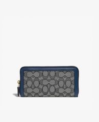 COACH - Ví nữ chữ nhật dáng dài Accordion In Signature Jacquard