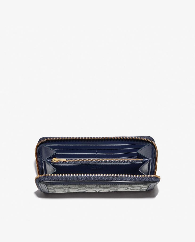 COACH - Ví nữ chữ nhật dáng dài Accordion In Signature Jacquard