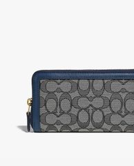 COACH - Ví nữ chữ nhật dáng dài Accordion In Signature Jacquard