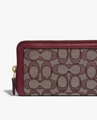 COACH - Ví nữ chữ nhật dáng dài Accordion In Signature Jacquard