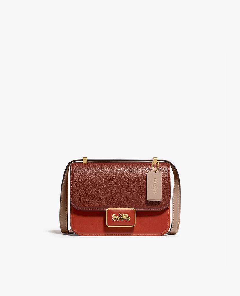 COACH - Túi đeo vai nữ nắp gập Alie 18 In Colorblock