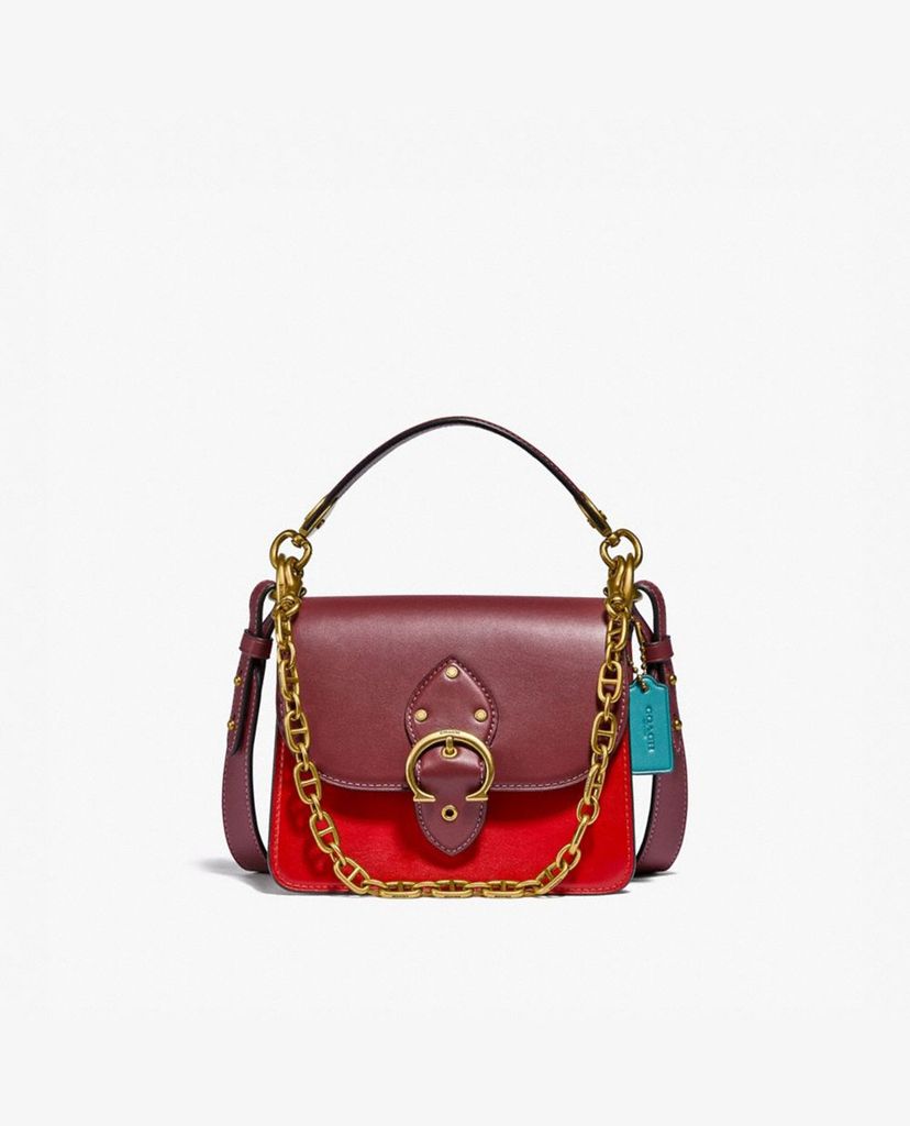 COACH - Túi đeo vai nữ nắp gập Signature Canvas
