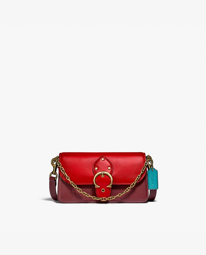 COACH - Túi xách tay nữ Cow Leather Olive Green