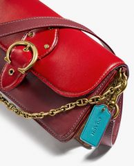 COACH - Túi xách tay nữ Cow Leather Olive Green