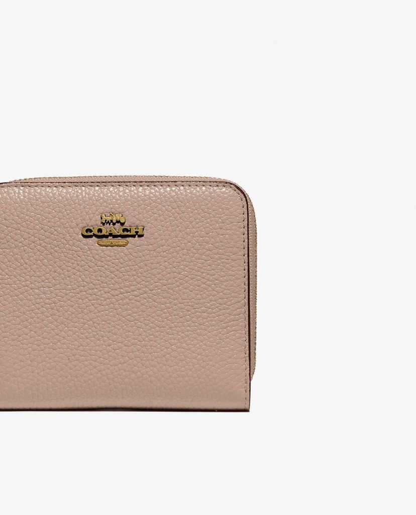 COACH - Ví nữ phom vuông phối zip Billfold