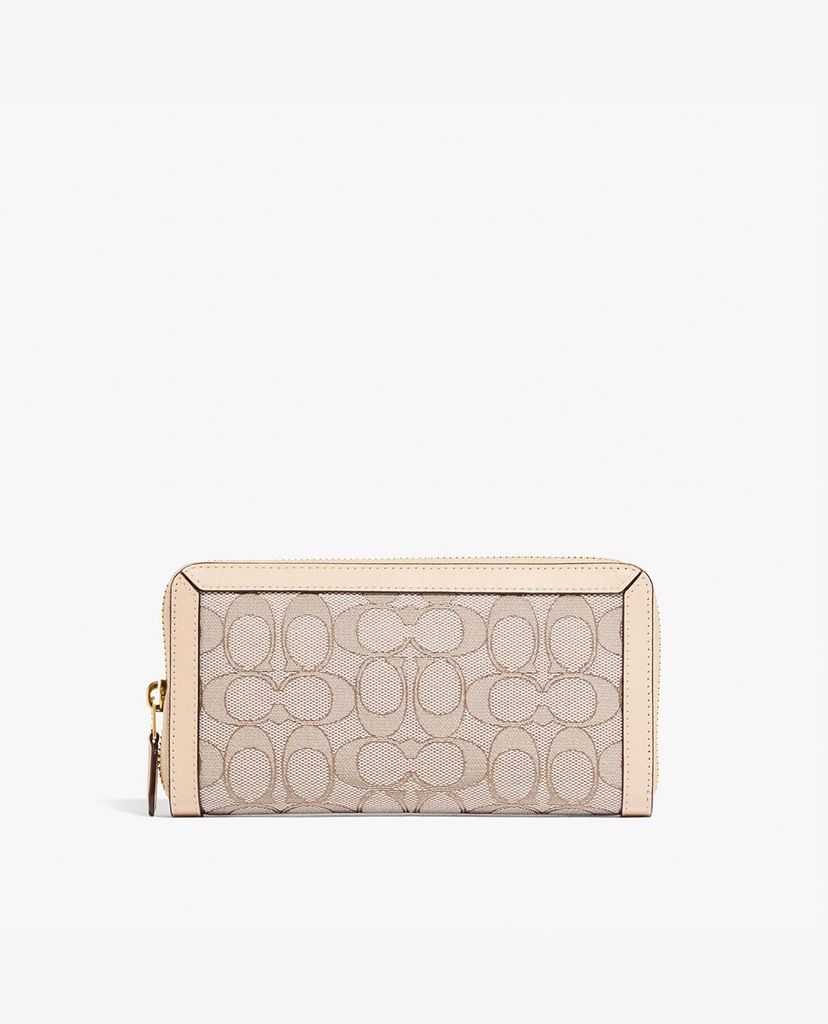 COACH - Ví nữ chữ nhật dáng dài Accordion In Signature Jacquard