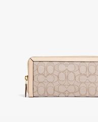 COACH - Ví nữ chữ nhật dáng dài Accordion In Signature Jacquard