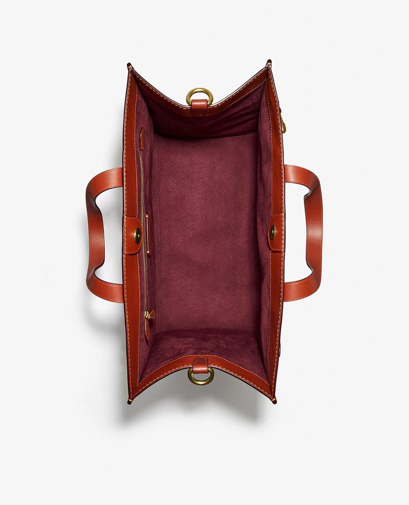 COACH - Túi tote nữ phom vuông 40 In Signature Canvas With Souvenir Patches
