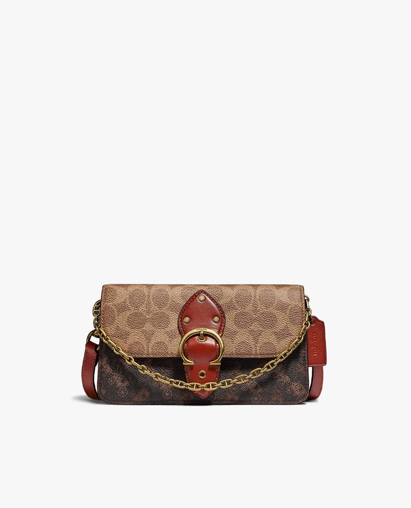 COACH - Túi đeo chéo nữ chữ nhật Beat In Signature Canvas