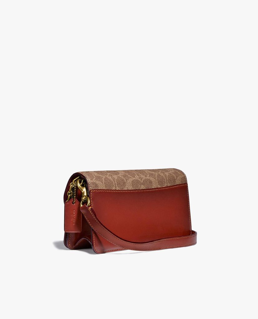 COACH - Túi đeo chéo nữ chữ nhật Beat In Signature Canvas