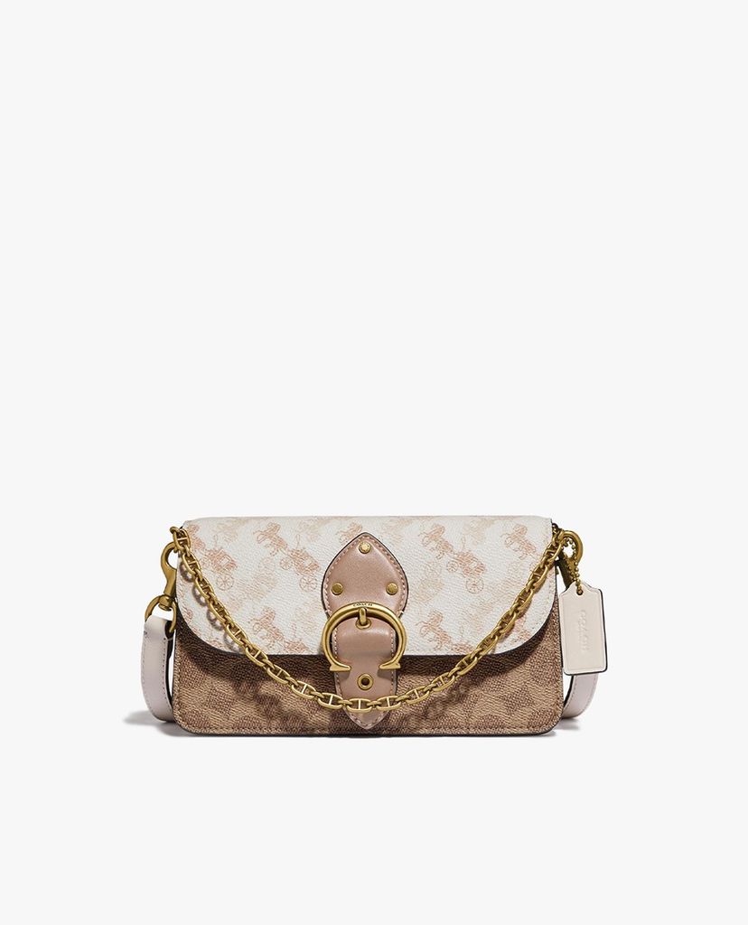 COACH - Túi đeo chéo nữ chữ nhật Beat In Signature Canvas