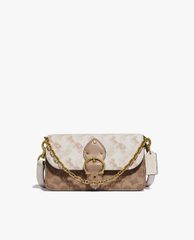 COACH - Túi đeo chéo nữ chữ nhật Beat In Signature Canvas