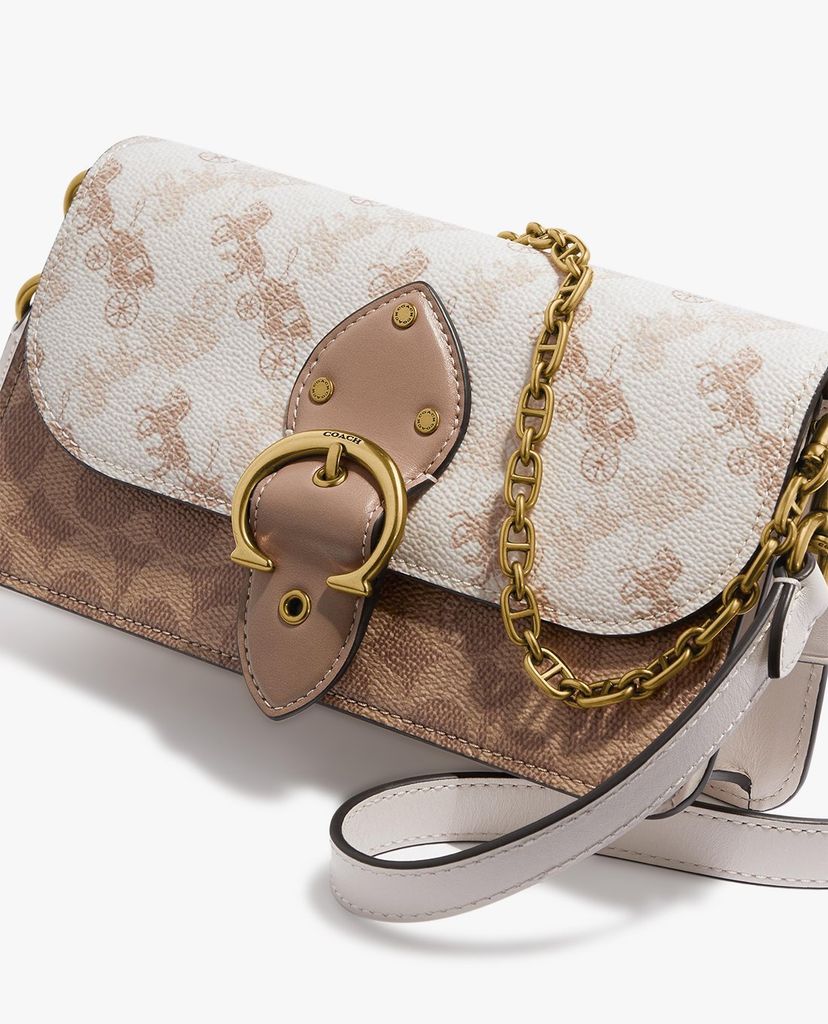 COACH - Túi đeo chéo nữ chữ nhật Beat In Signature Canvas