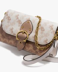 COACH - Túi đeo chéo nữ chữ nhật Beat In Signature Canvas