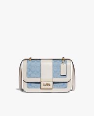 COACH - Túi đeo vai nữ chữ nhật Alie Signature Chambray