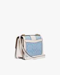 COACH - Túi đeo vai nữ chữ nhật Alie Signature Chambray
